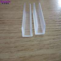 Raw clear PVC profile for 8mm glass manufacturer supplier